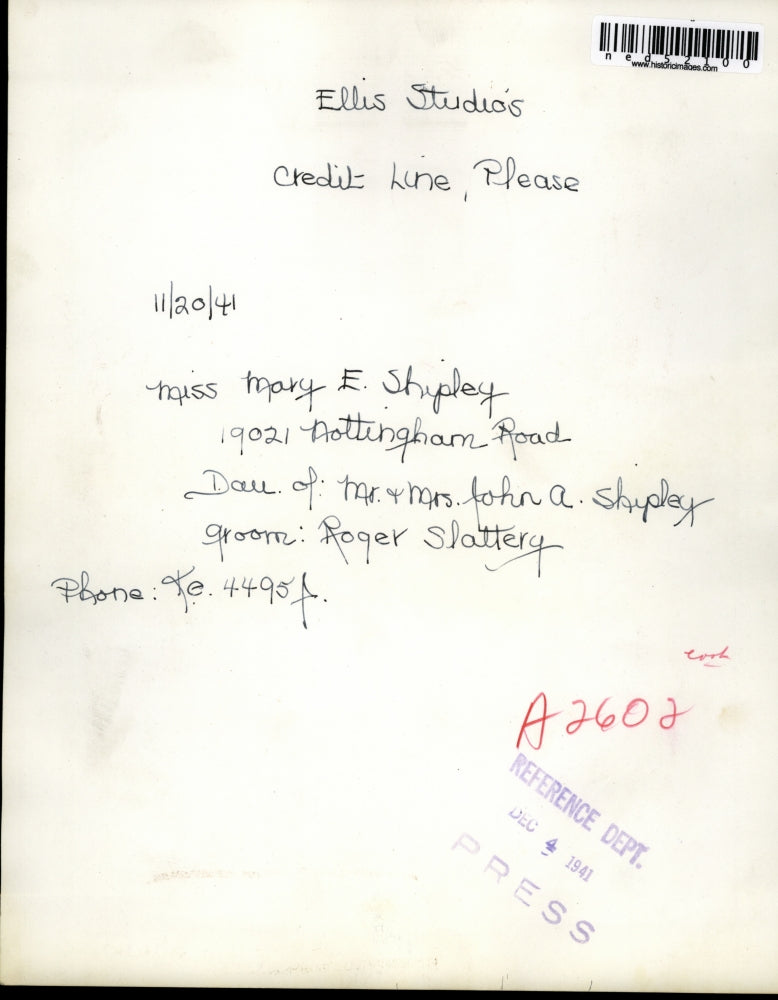 1941 Press Photo Miss Mary Shipley, Mr and Mrs John Shipley with groom