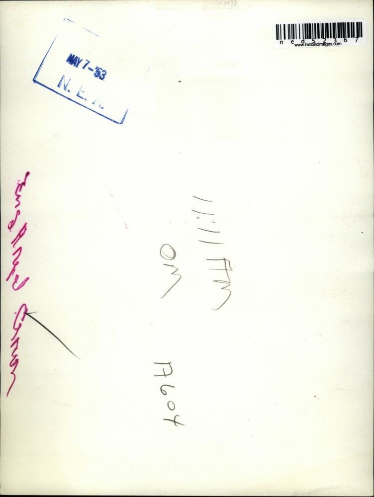 1953 Press Photo London England, Koh-I-Noor Diamond In Crown for Queen