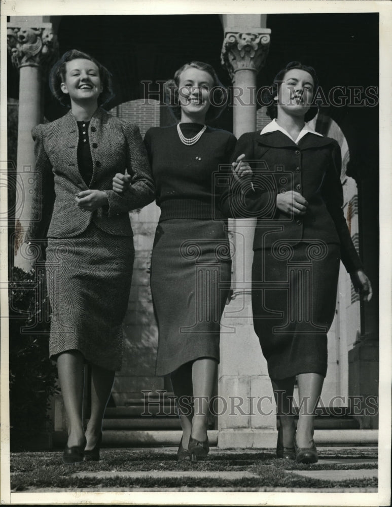 1938 Press Photo Four Star Co-Eds Trojan of Univ. of Southern California.