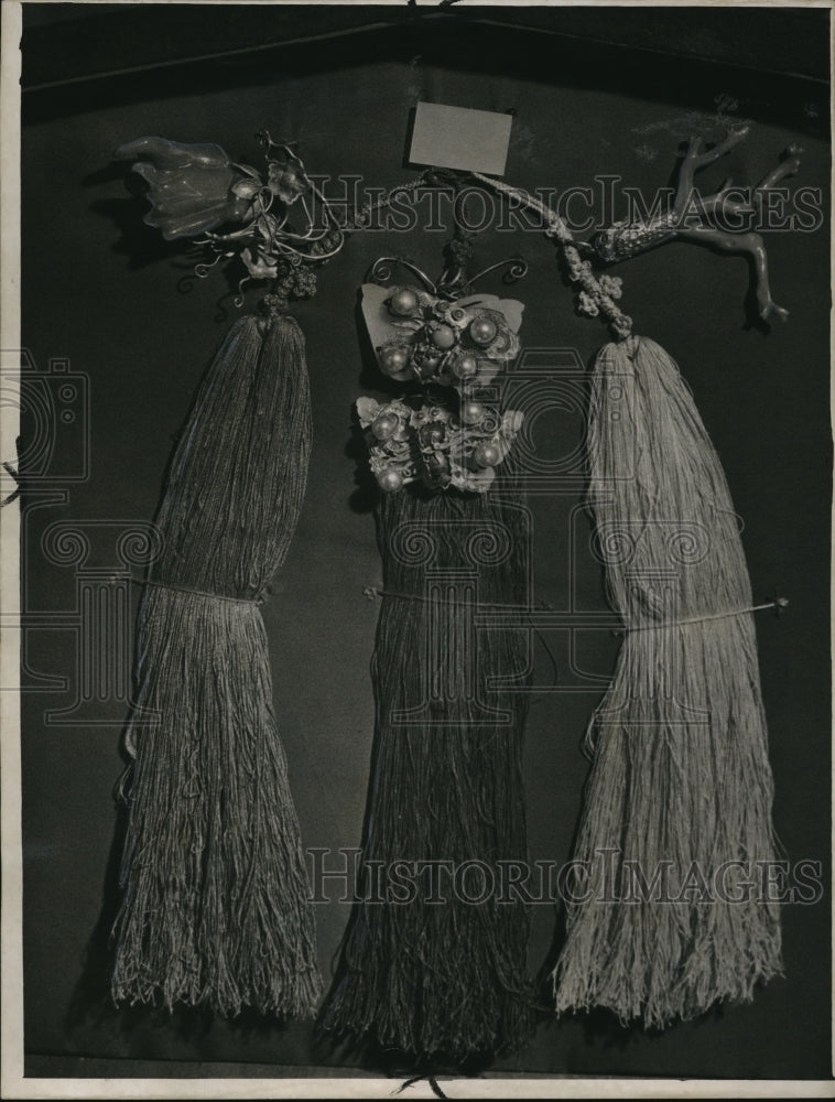 1947 Press Photo Korean jewelery on display