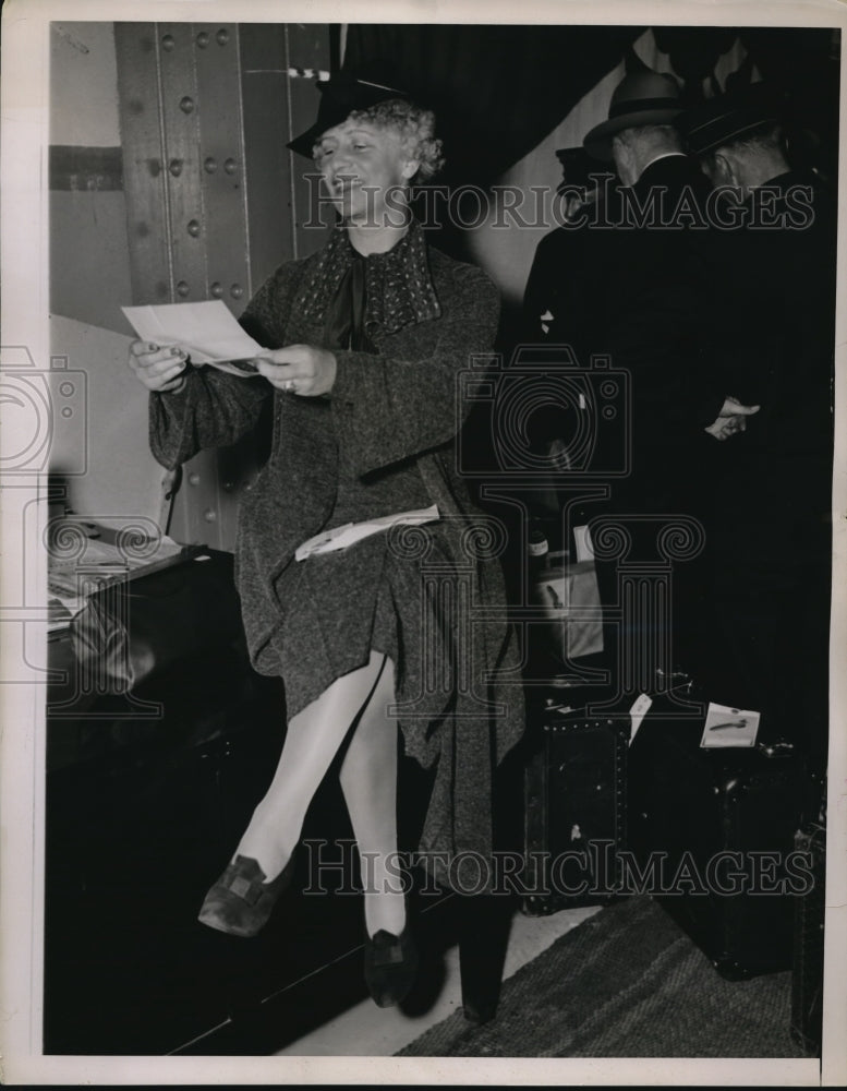 1936 Press Photo Mrs Alfred Hertz, Wife Of San Francisco Orchestra Director