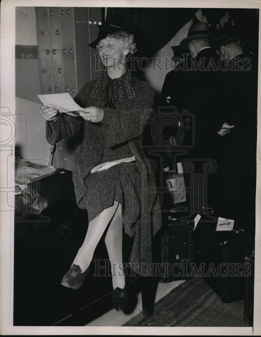 1936 Press Photo Mrs Alfred Hertz, Wife Of San Francisco Orchestra Director