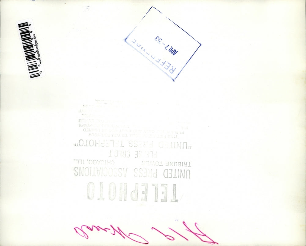 1953 Press Photo Wreckage of a freight car in Indiana