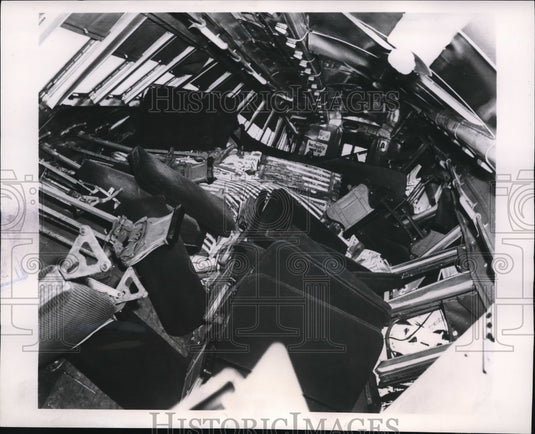 1953 Press Photo Train accident in Philadelphia