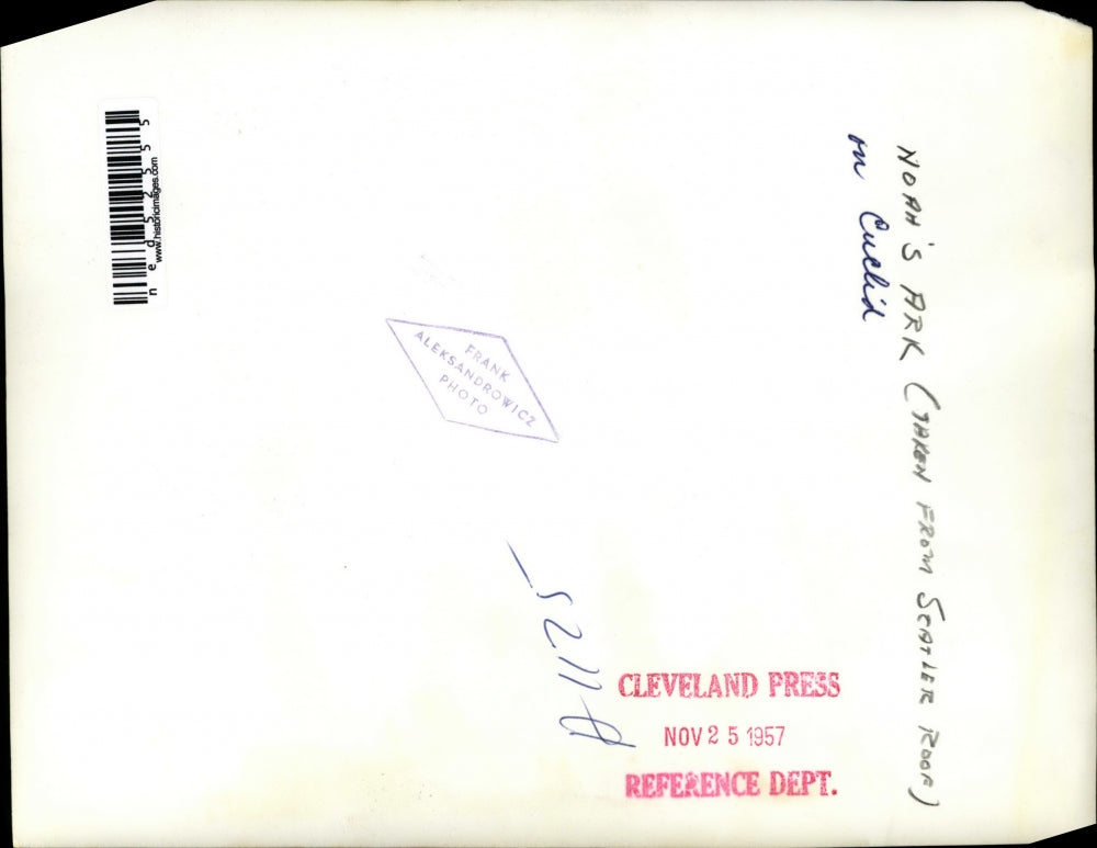 1957 Press Photo Noah's Ark, Euclid Illinois Parade Floats