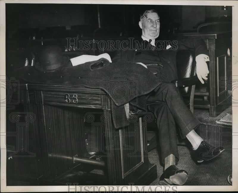 Load image into Gallery viewer, 1937 Press Photo Maj Gen John B Thompson veteran assemblyman from Orleans County
