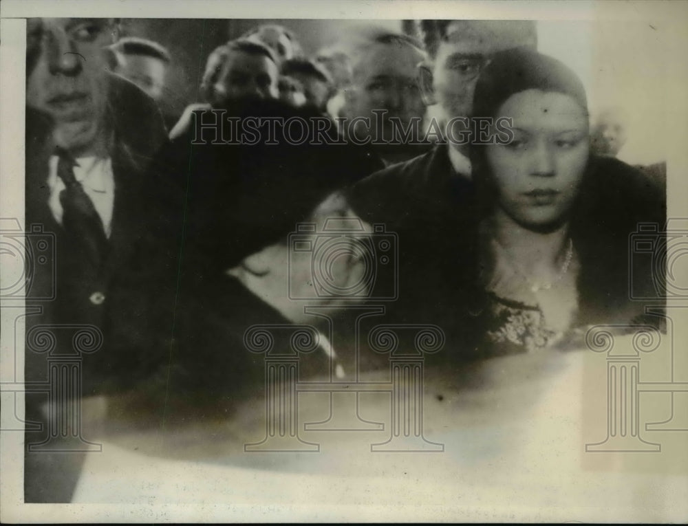1931 Press Photo Gungirl who has terrprized numerous storekeepers in Philadephia