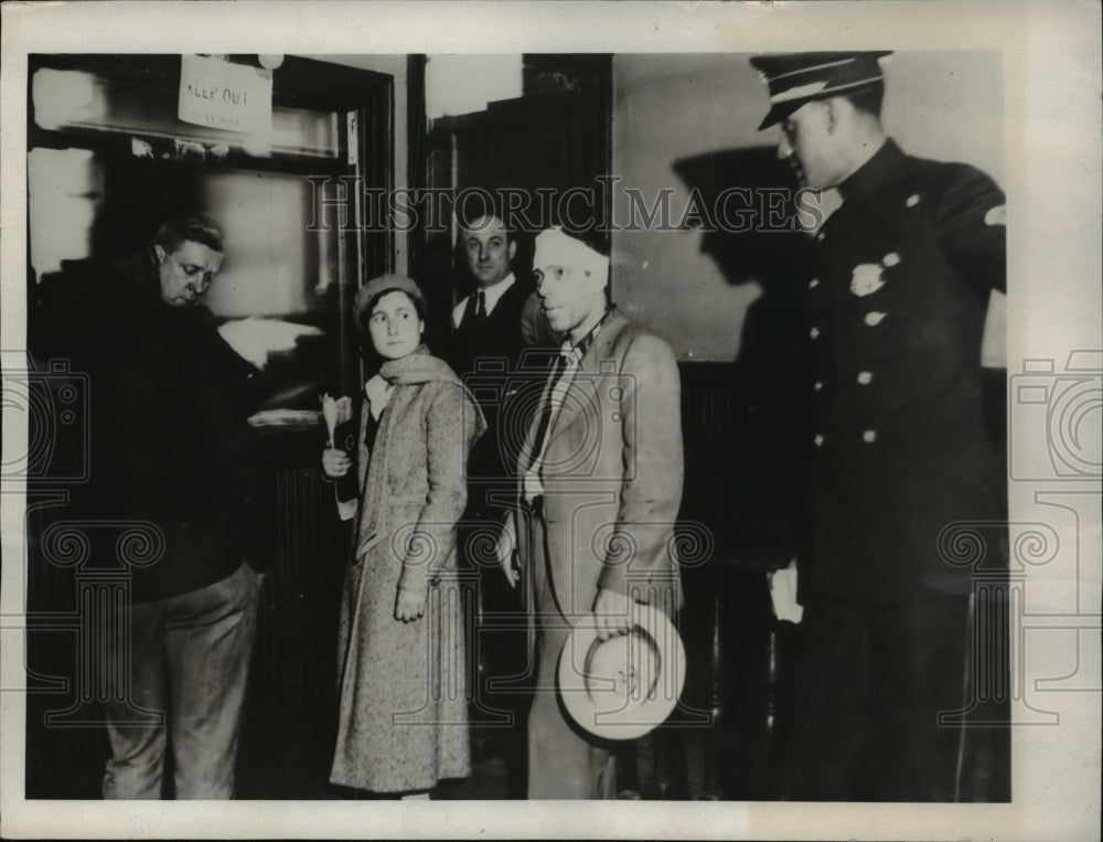 1932 Press Photo Mrs.Claire Toll &Giovanni Dammico were arrested during the riot