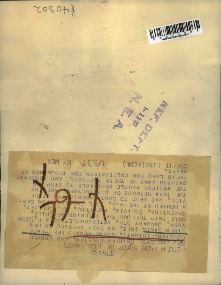 1937 Press Photo Mr. & Mrs. Charles Collier Donald Collier Aboard Santa Inez