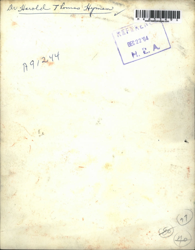 1964 Press Photo Dr Harold Thomas Hyman - ned53491
