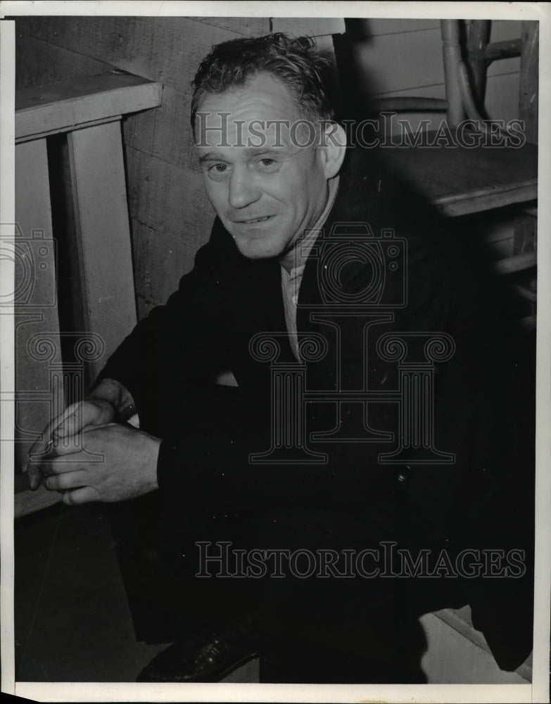 1939 Press Photo Albert Swanson, mechanic, shot and killed John Rarey, former
