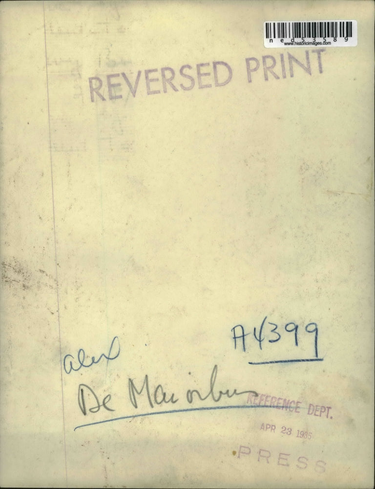 1935 Press Photo Alex De Mario