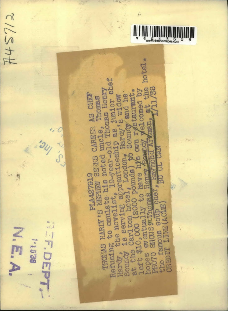 1938 Press Photo Thomas Henry Soundy welcomed by Raymond Artman