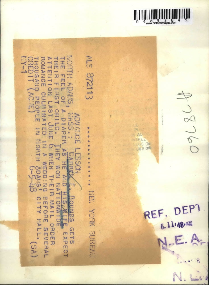 1948 Press Photo Expecting the First Child