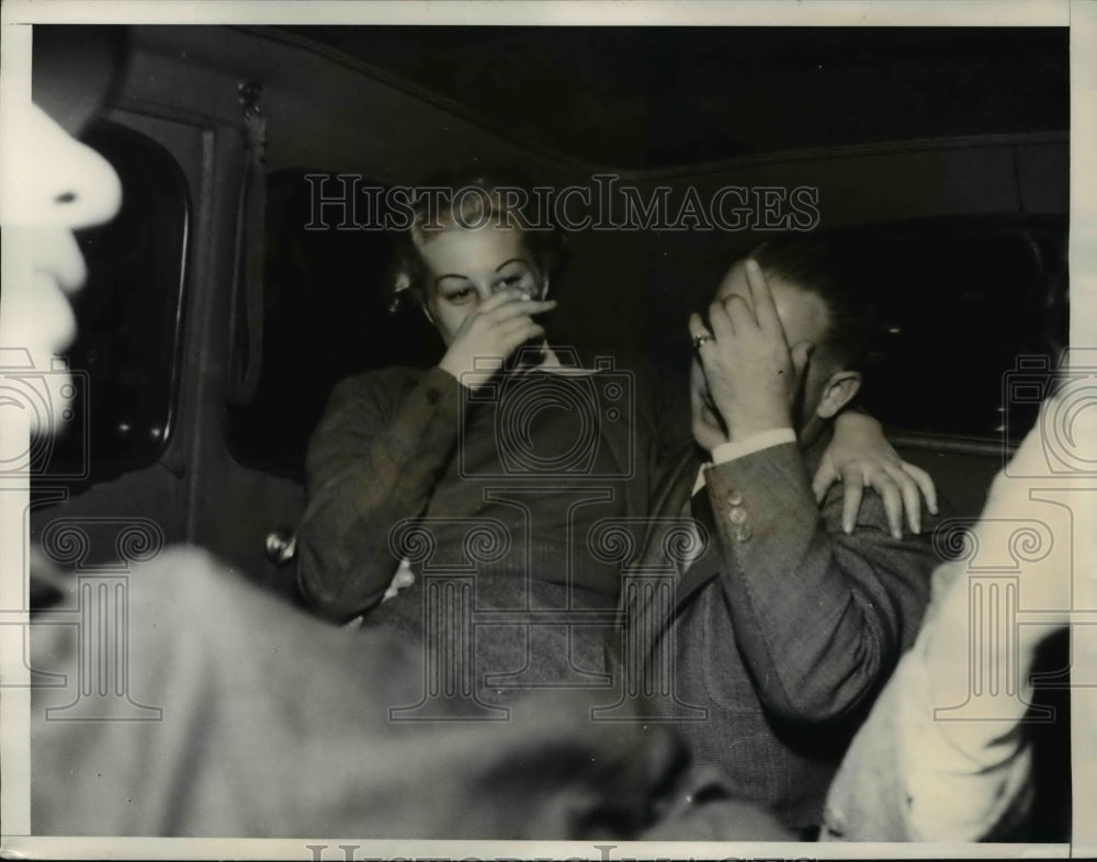 1935 Press Photo Miss Salana at Georgia St police station