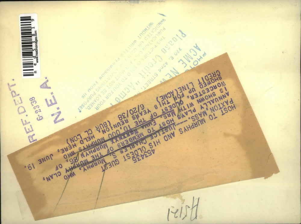 1938 Press Photo Justice Charles Murphy as host of Murphy clan & wife Emma