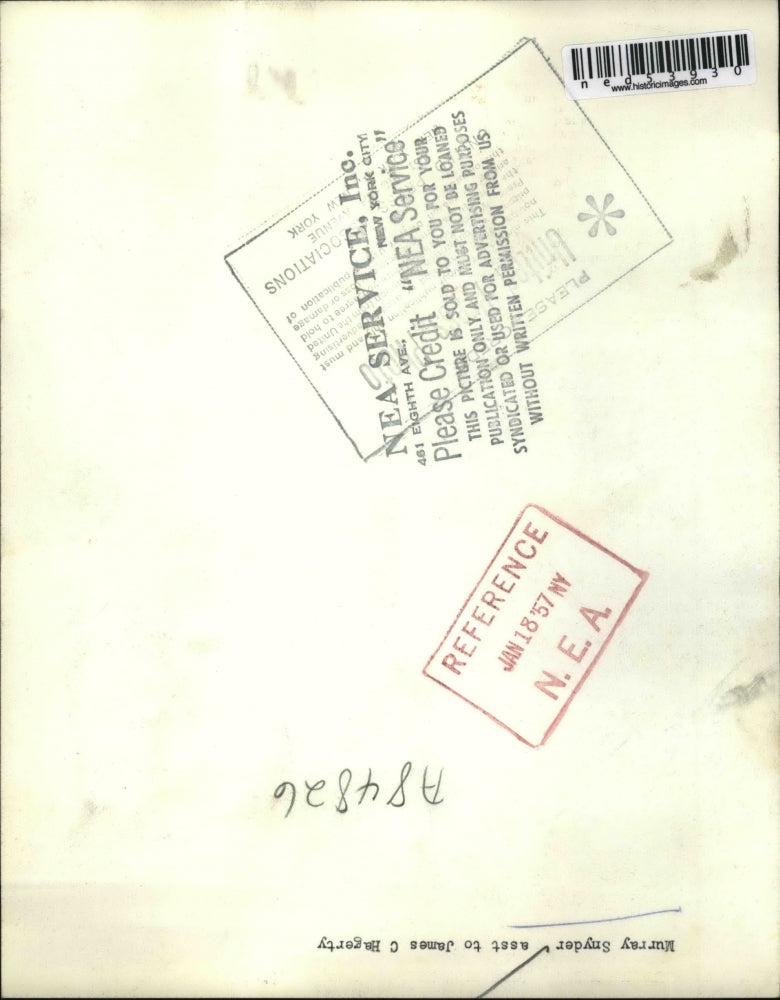 1957 Press Photo Murray Snyder, Asst. to James C. Hagerty