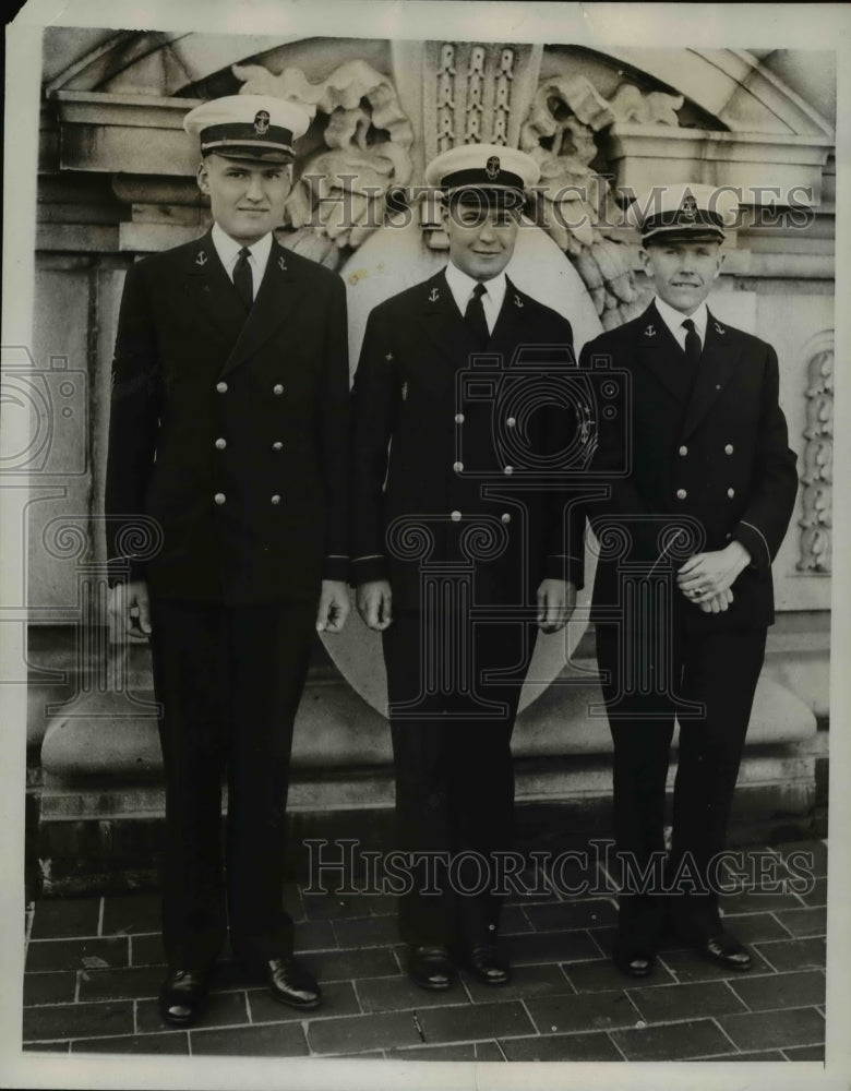 1934 Press Photo John B. Wiley, Neil E. Kingsley, And Frank A. Nusom