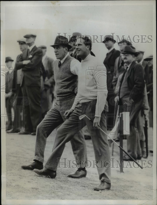 1934 Press Photo Barker W Whittemore and Richard P Davidson who paired together