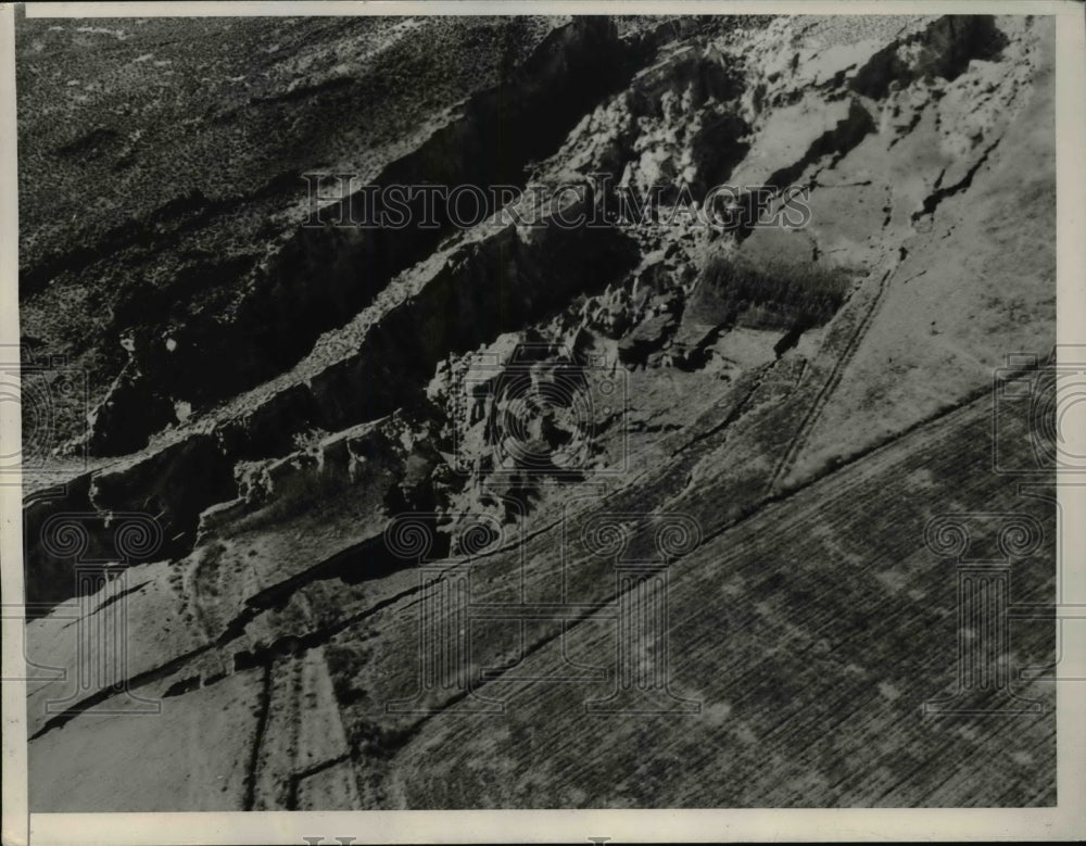 1937 Press Photo Idaho Crater on Harlek Robertson's Land