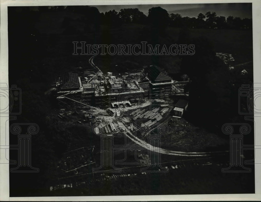 1937 Press Photo Aerial view of Chesapeake Island home of AH Stillwell