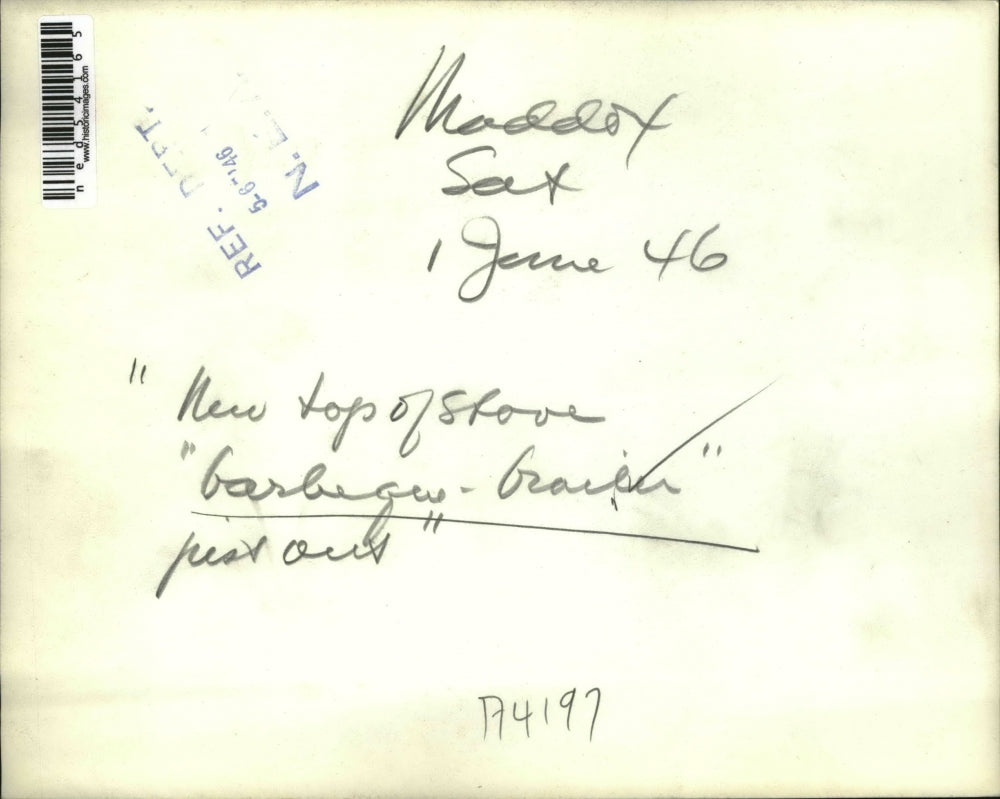 1946 Press Photo New top of stove barbecue broiler just out