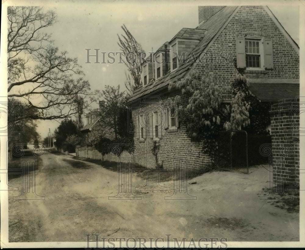 1927 Press Photo Gardners house at Nelson House in Yorktown Pa