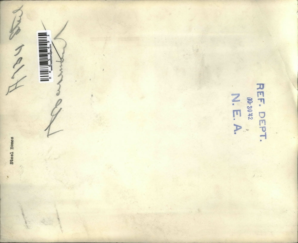 1942 Press Photo Steel Homes