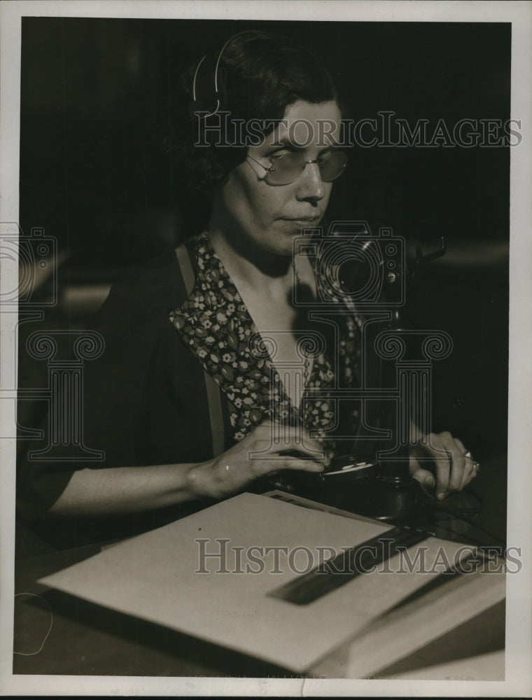 1934 Press Photo Mrs. Isabel Kuhm
