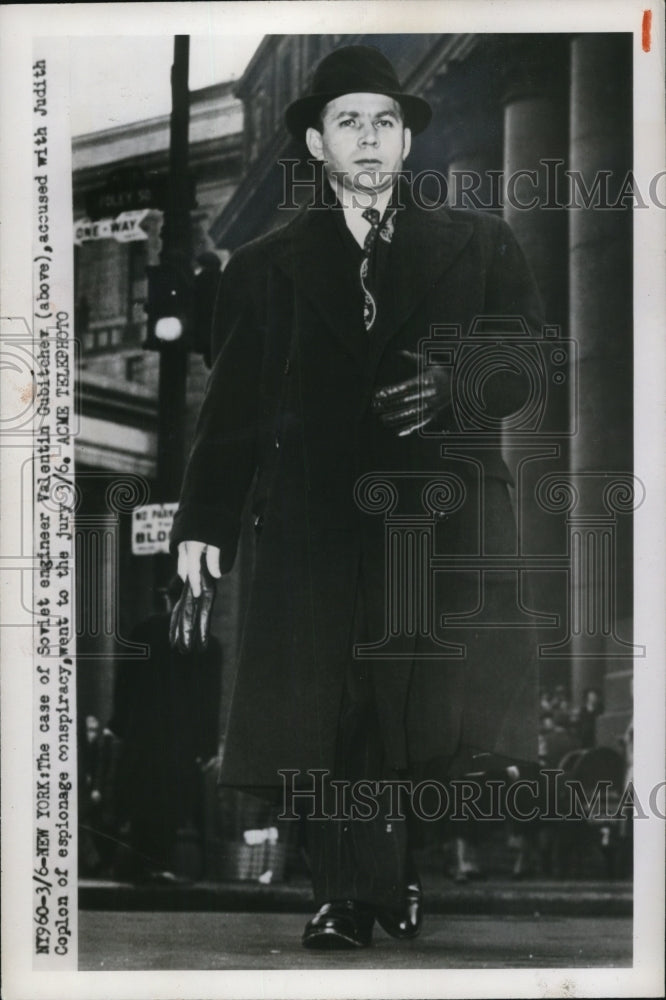 1950 Press Photo Valentin Gubitchev, Soviet Engineer