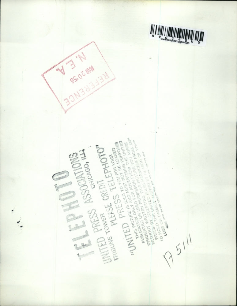 1956 Press Photo 250-Foot Cosmic Ray Research Balloon into the Stratosphere