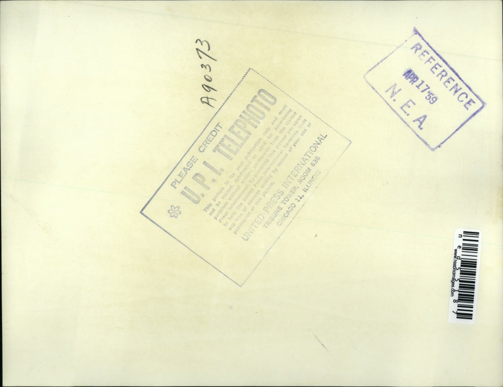 1959 Press Photo Mrs Charles W. Stephens & Traffic Judge RW Bob Laswter