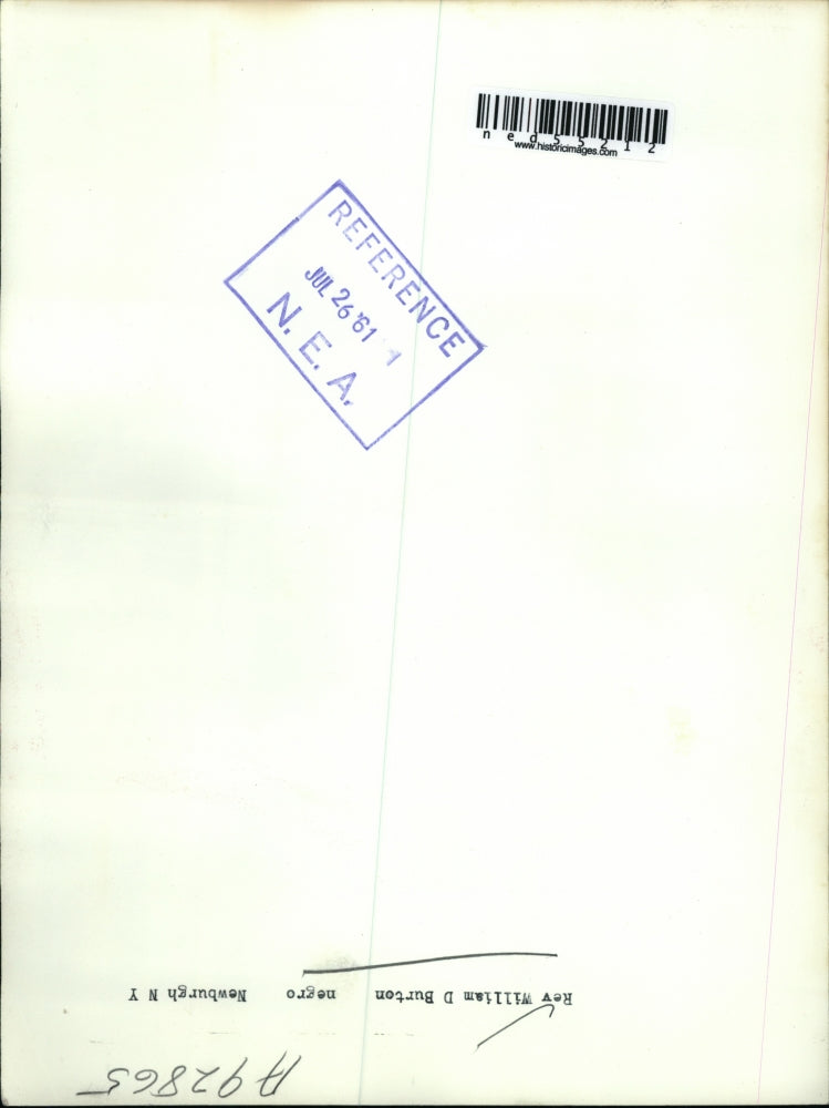 1961 Press Photo Reverend William Burton