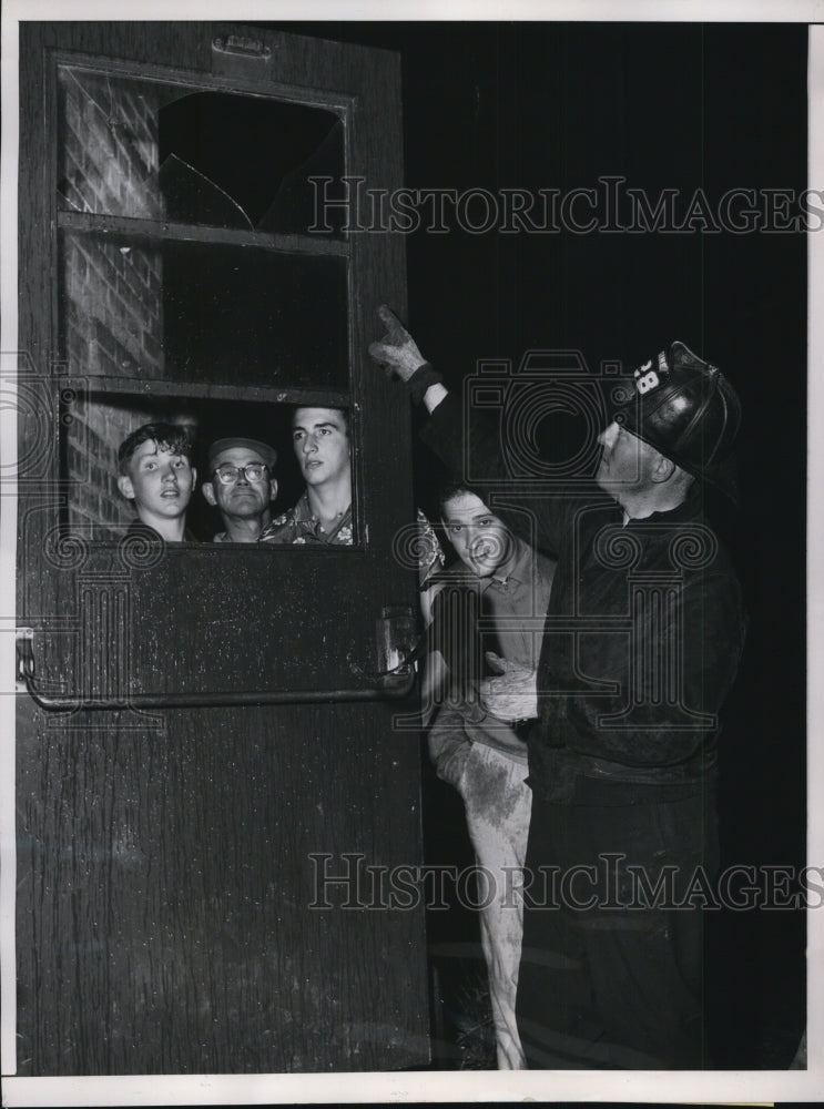 1953 Press Photo Ammunition dump at an Army anti-aircraft station exploded