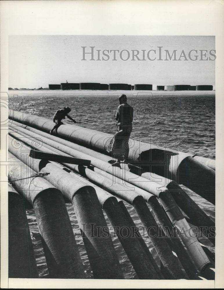 1948 Press Photo The oil in the Middle East