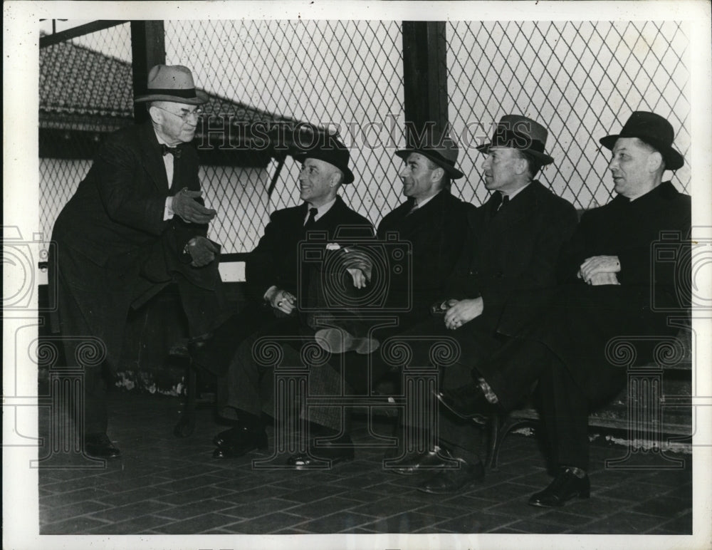 1941 Press Photo Gloucester NJ Italian skippers JL Hughes, A Plunkett, A Regagno