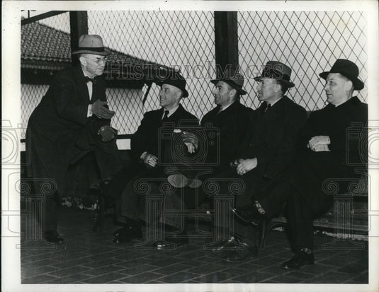 1941 Press Photo Gloucester NJ Italian skippers JL Hughes, A Plunkett, A Regagno