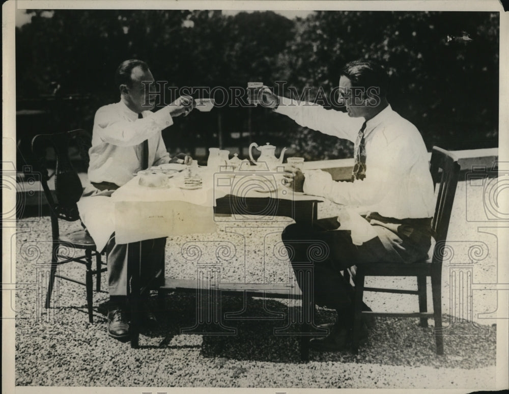 1936 Press Photo of Harry Tucker and Art Goeble - ned55509