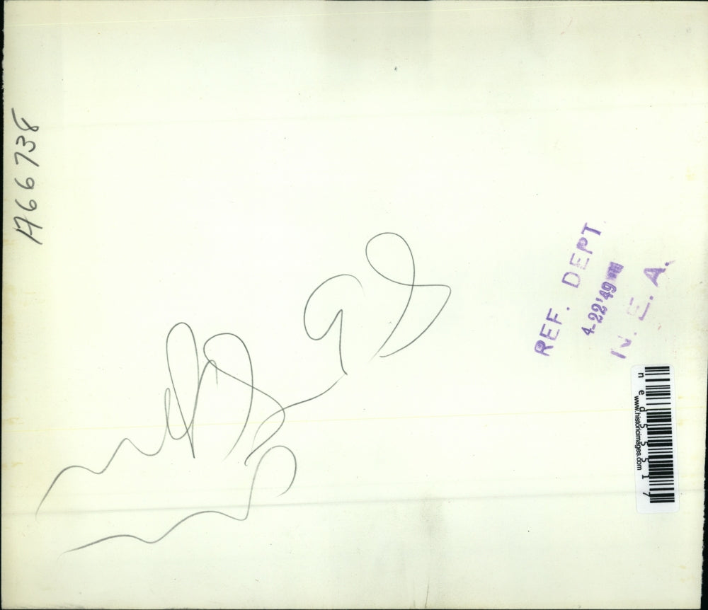 1949 Press Photo Herbert E Evatt of Australia with Bolivian Eduardo Matienzo; NY