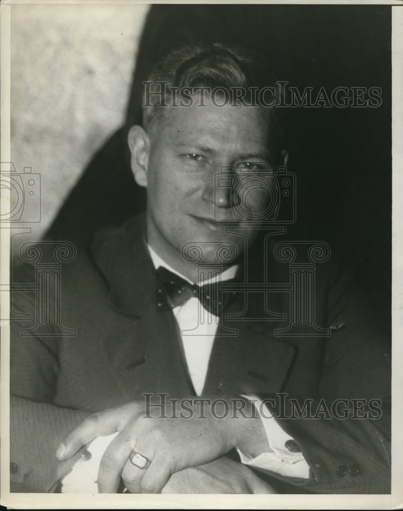 1928 Press Photo Vincent Naylor of NEA Shippin - ned55533