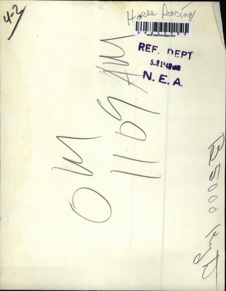 1948 Press Photo Dr. and Mrs. John Weber as they pick their Derby winners