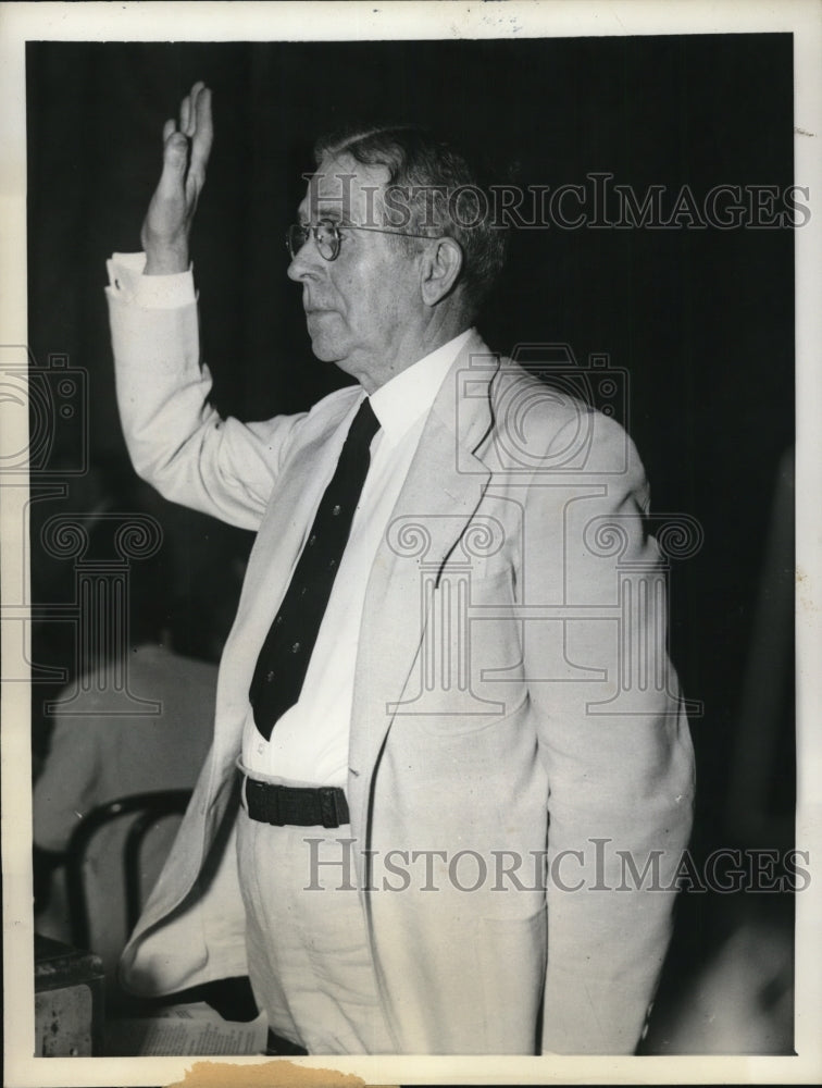1935 Press Photo Ewing Y Mitchell Asst.Sec.of Commerce charged of Corruption