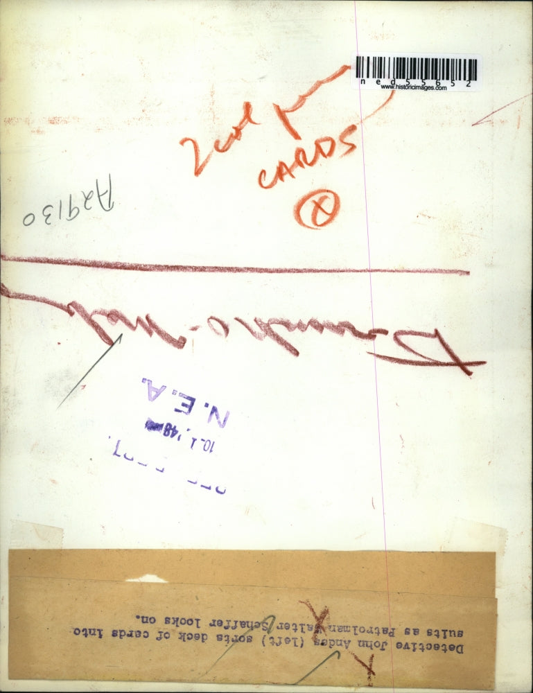 1948 Press Photo Det John Andes & Patrolman Walter Schaffer