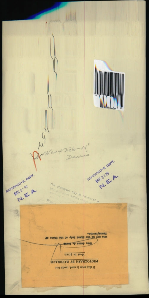 1929 Press Photo Mrs. James J. Davis wearing a white dress