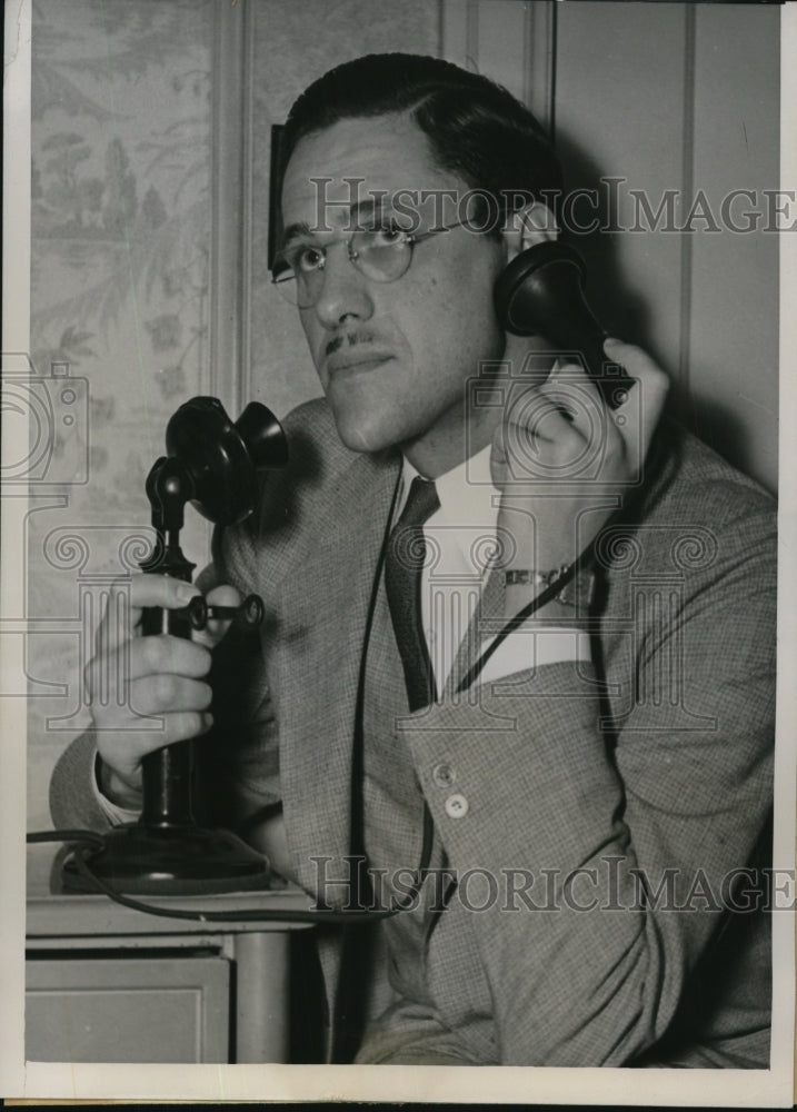 1937 Press Photo Judge Theodore Forby, Fansteel Riot Sitdown Trials