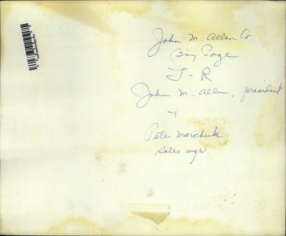 Press Photo John Allen, Peter Marchute of Action Center Titanium