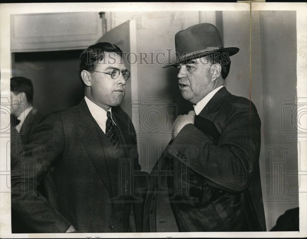 1937 Press Photo Homer L. Martin and John L. Lewis