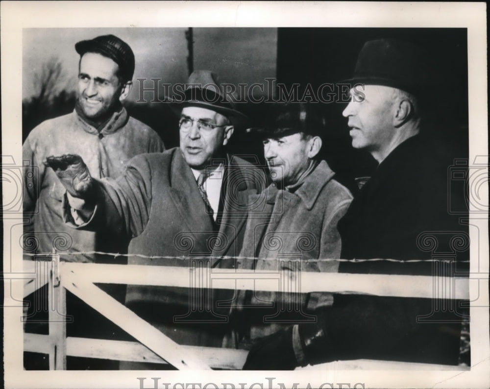 1949 Press Photo La Crosse Wis Archie Skemp, Gabor Marcalkovi, Joe Fischer