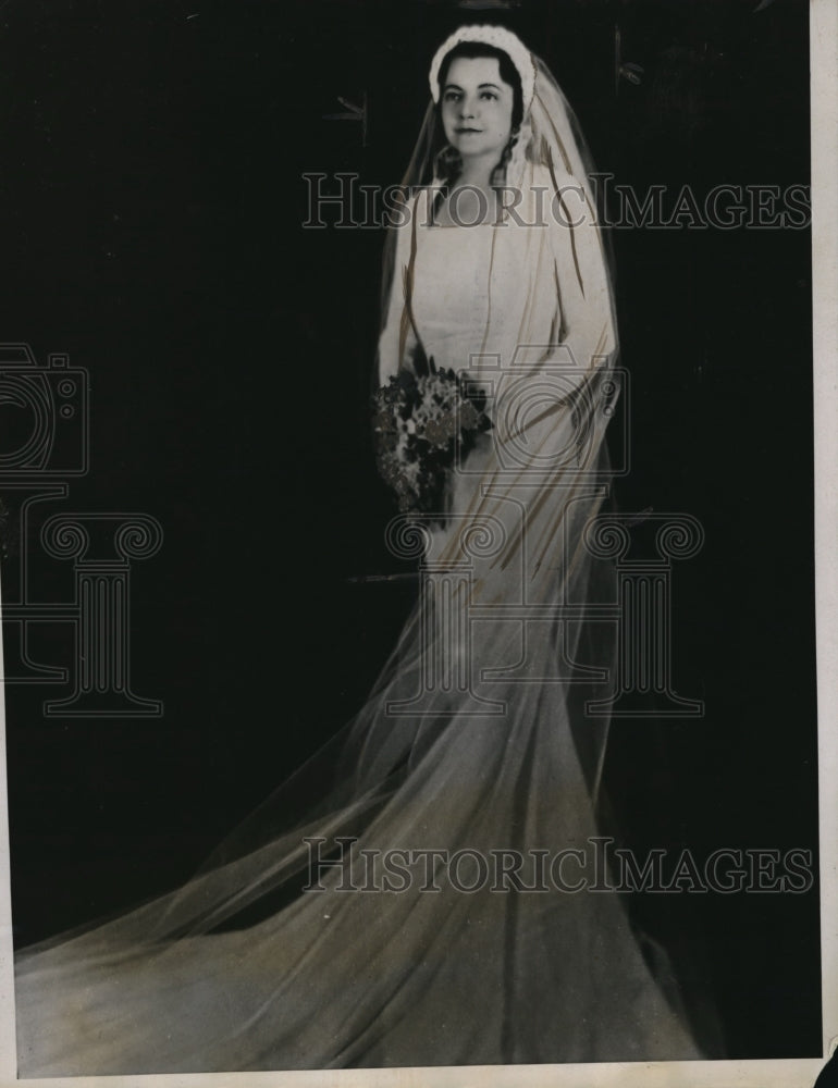 1934 Press Photo Miss Nellie Lee Holt will be married to Curtis Bok