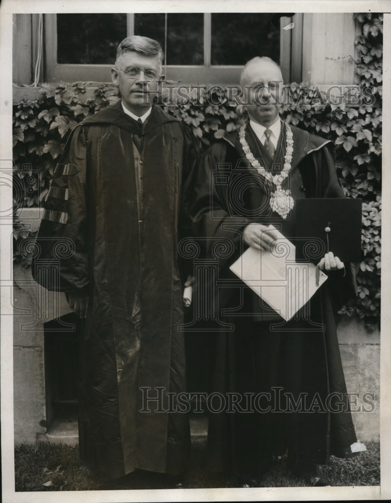 1933 Press Photo President Harold Willis Dodds of Princeton University